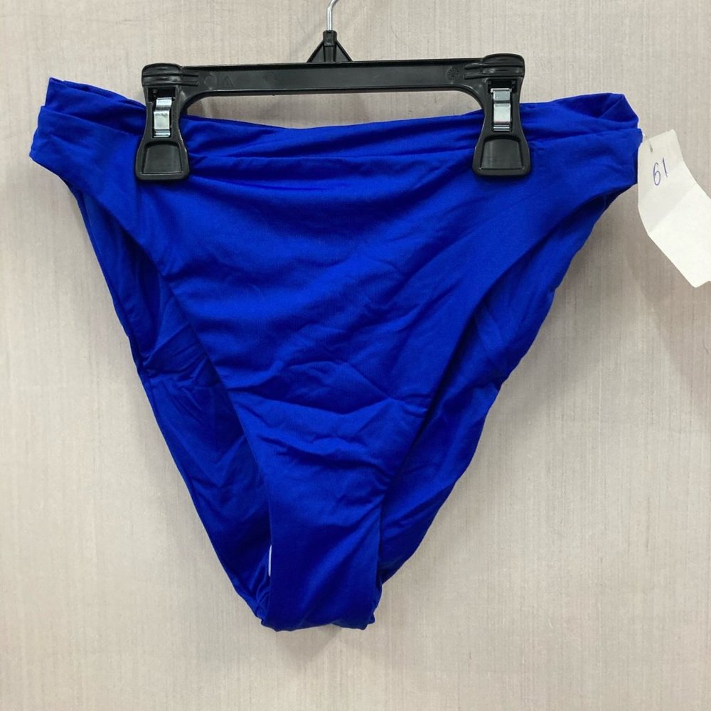 NWT Becca Swim Bottom Blue  High Waisted Small